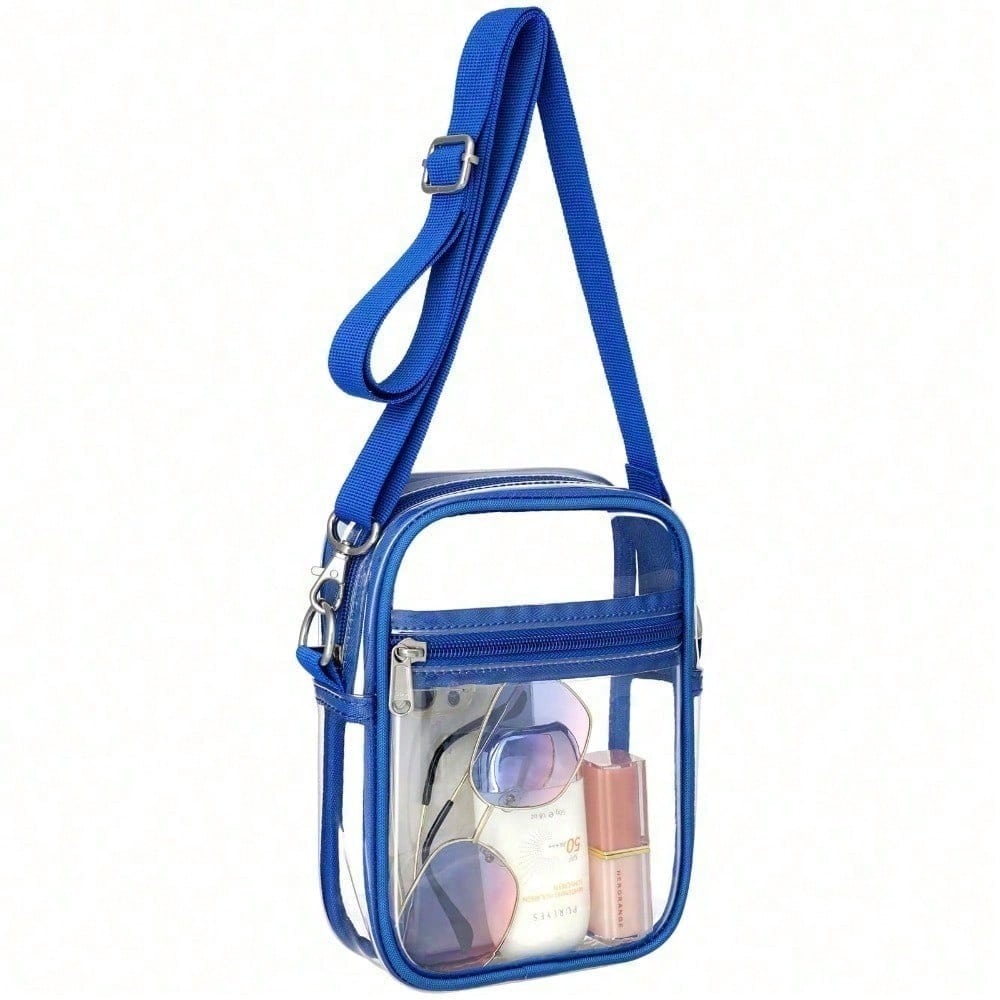 Clear Crossbody Bag Pink Small