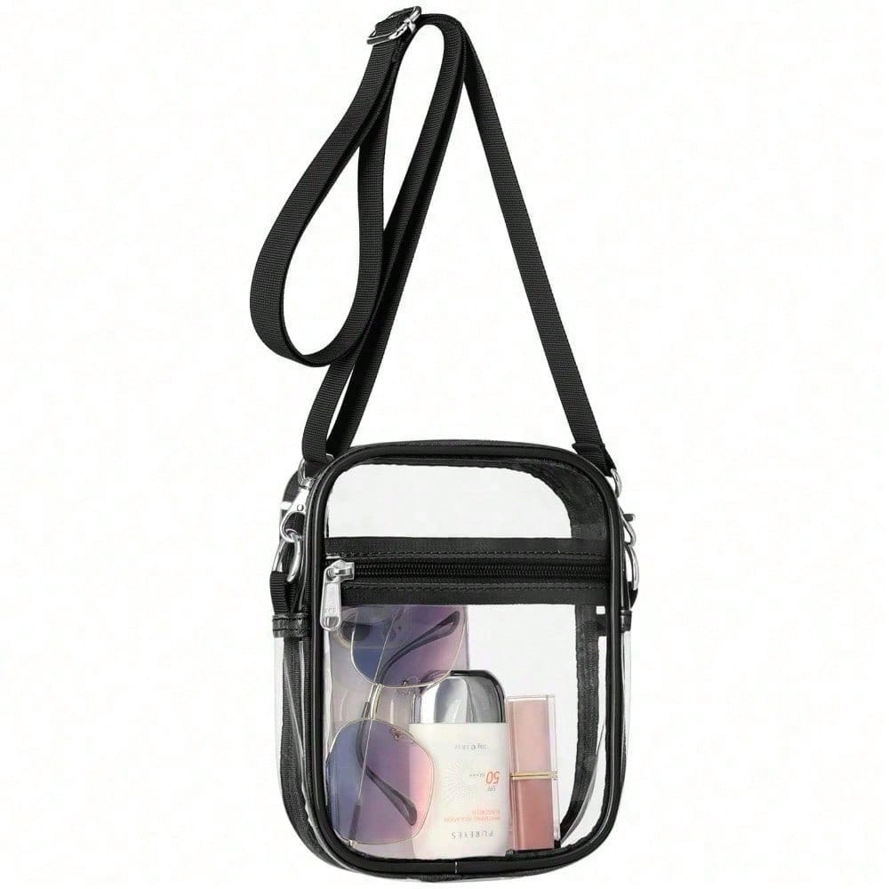 Clear Crossbody Bag Black