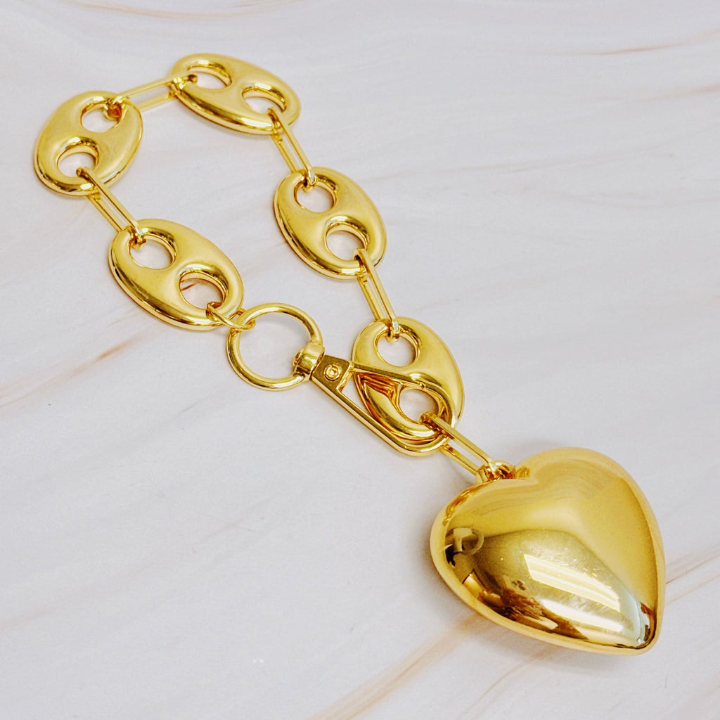 The Horsebit Heart Charm