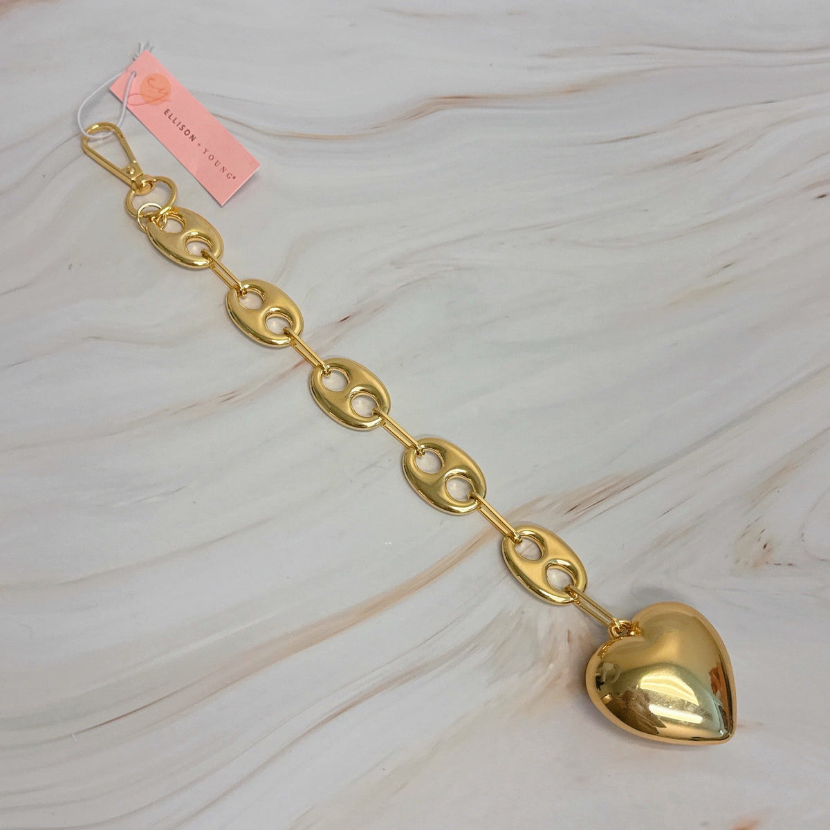The Horsebit Heart Charm