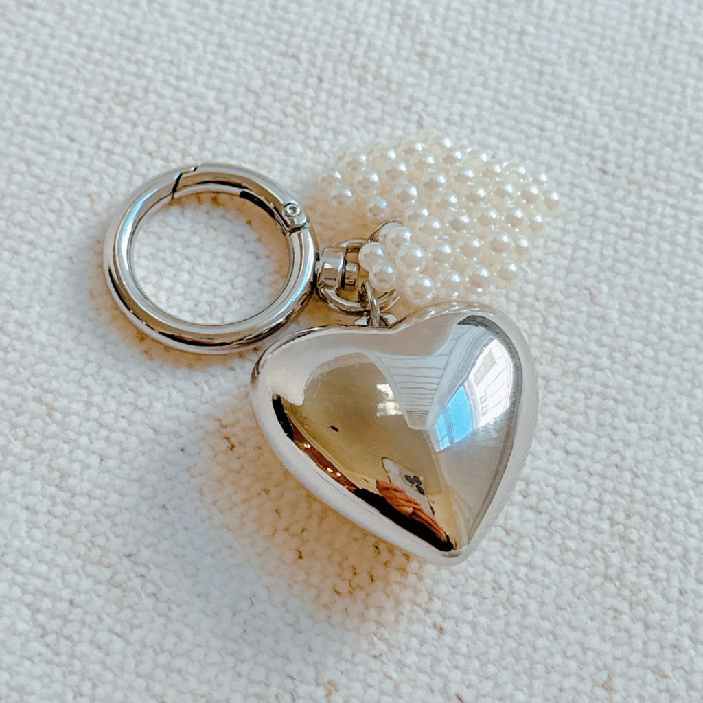 The Pearl Heart Charm