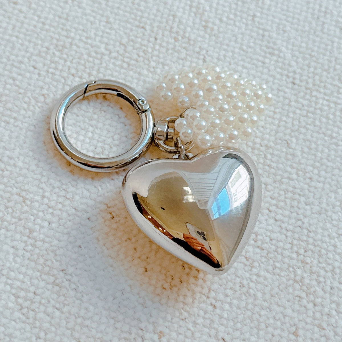 The Pearl Heart Charm