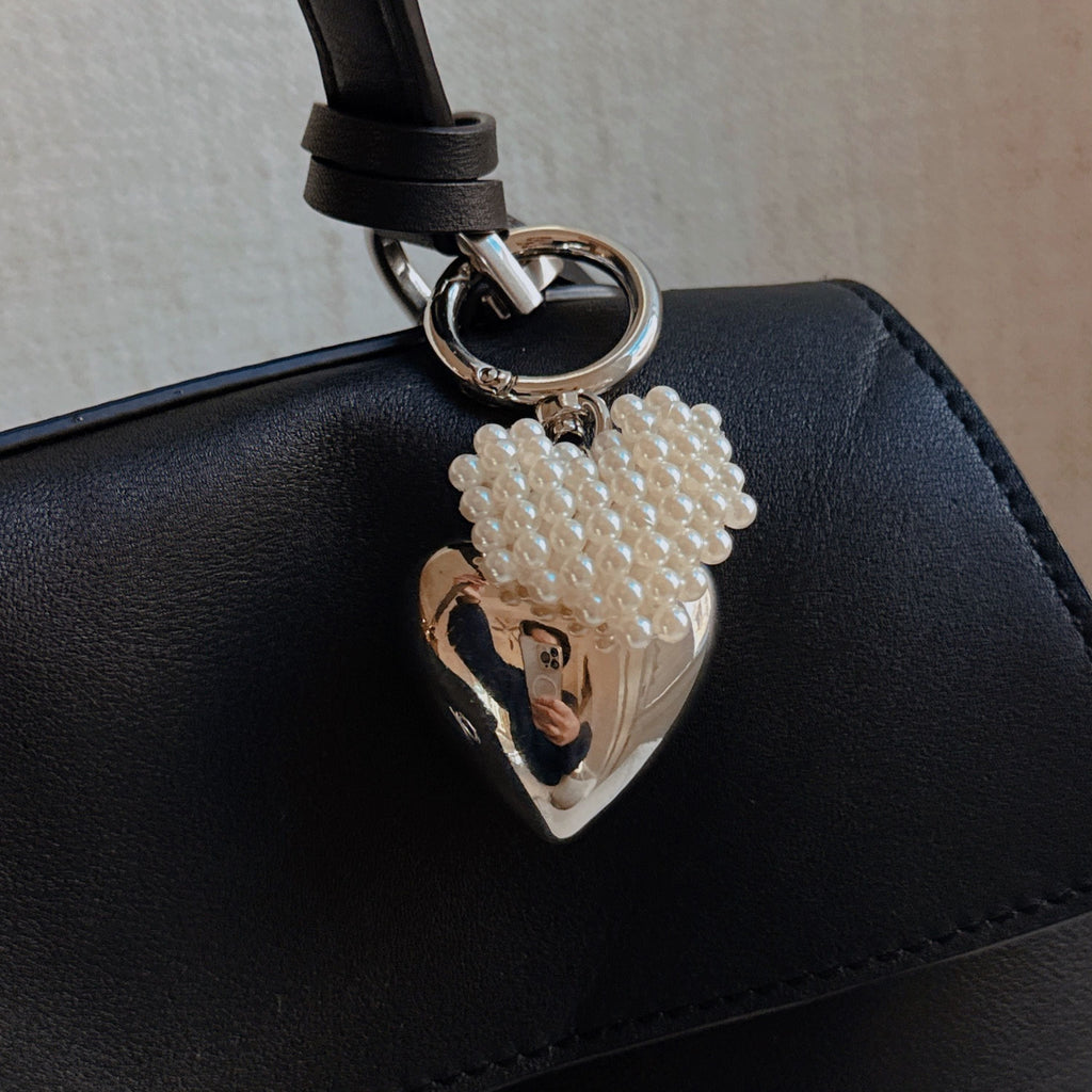 The Pearl Heart Charm