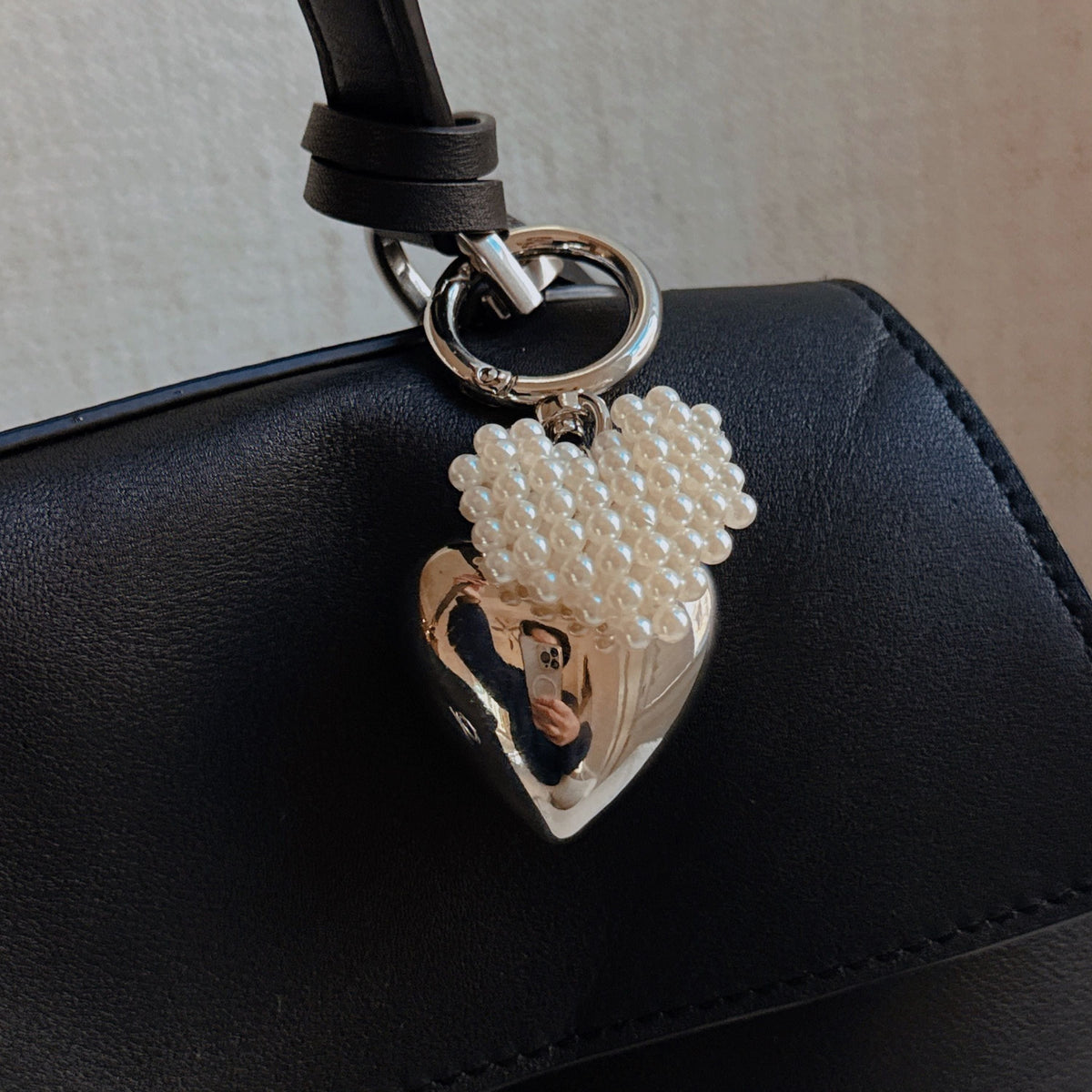 The Pearl Heart Charm