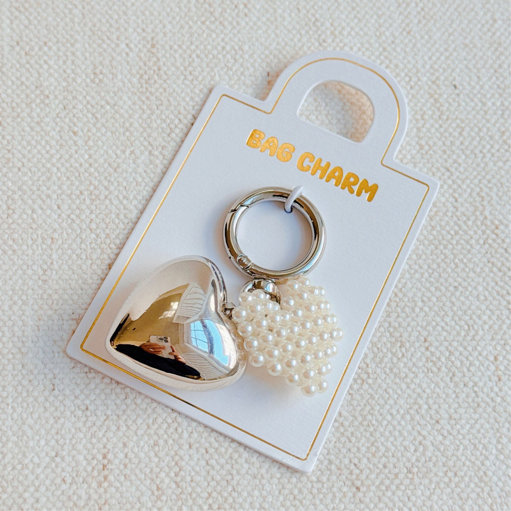 The Pearl Heart Charm